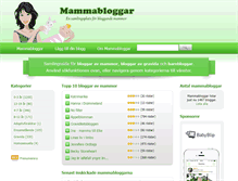 Tablet Screenshot of mammabloggar.se